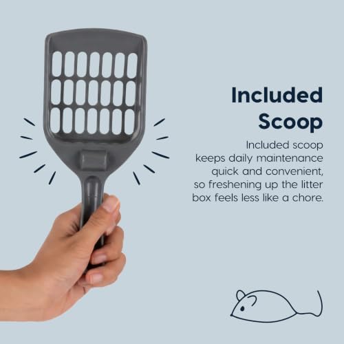 IRIS USA Cat Litter Box Small, High Sided, Scatter Shield - Image 5