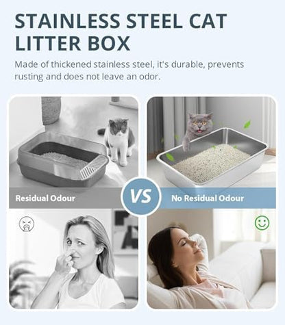 WENBOKMIN Stainless Steel Cat Litter Box - Image 6