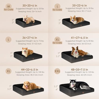 EHEYCIGA XL Dog Bed Memory Foam - Image 2