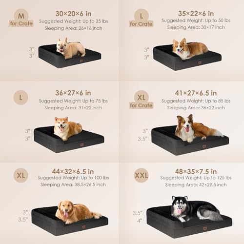 EHEYCIGA Large Dog Bed Memory Foam - Image 2