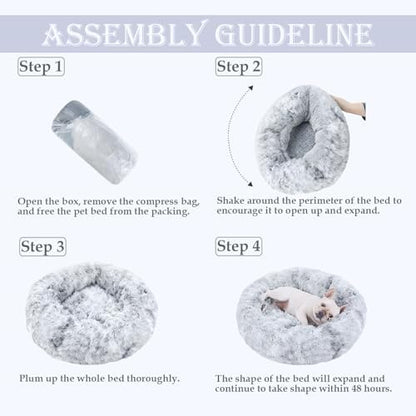 Washable Calming Dog & Cat Bed for Ultra Large Small Medium Size Pet - Image 5