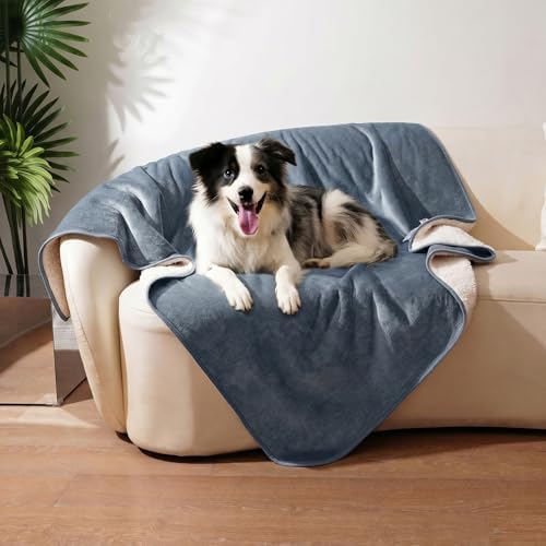 Sunheir Waterproof Blanket for Couch Bed, Soft Pet Blanket Leakproof by SUNHEIR