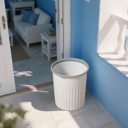 Bathroom Garbage Can, Lightweight Durable Striped Garbage Cans - Image 5
