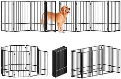 SNUOWU Full Metal Freestanding Dog Gate by SNUOWU