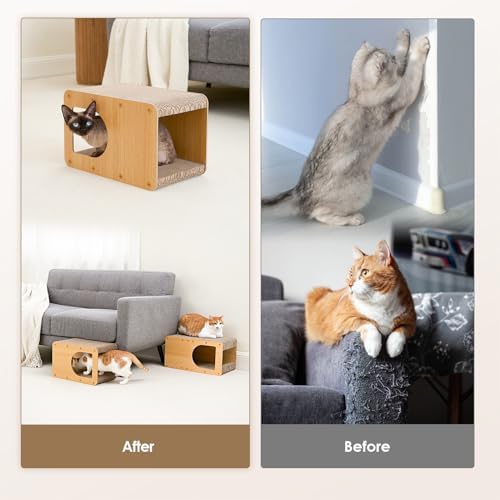 EHEYCIGA Cardboard Cat Scratcher House, 17-Inch Cat Scratch pad - Image 3