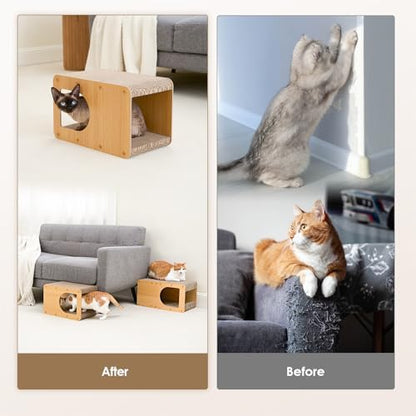 EHEYCIGA Cardboard Cat Scratcher House, 17-Inch Cat Scratch pad - Image 3
