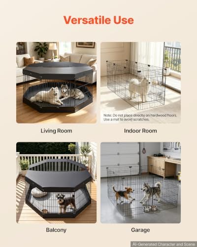 VEVOR Dog Playpen 30 Inch 8 Panels Exercise Pen - Image 6