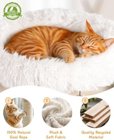 61" Modern Cat Tree, Tall Cat Tower - Image 4