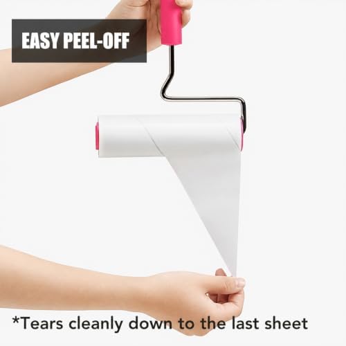 Extra Sticky Large Surface Lint Roller, 6.3''Wide Roller - Image 4