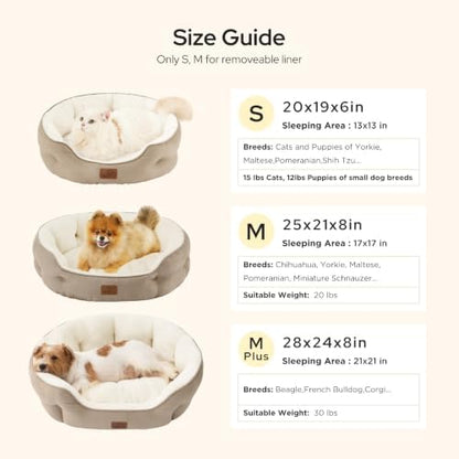Bedsure Small Dog Bed Washable, Round Cat Beds - Image 6