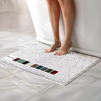 Muddy Mat® | Chenille Bathroom Rugs Quick Dry Microfiber Mats Non Slip Washable by MuddyMat%C2%AE