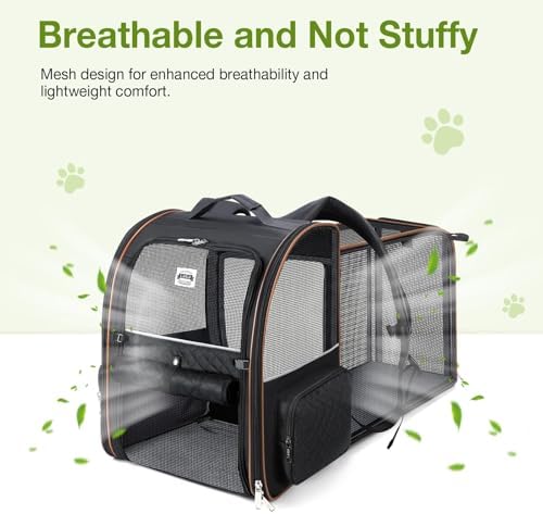Large Cat Backpack Carrier Expandable Pet Carrier Backpack - Image 3