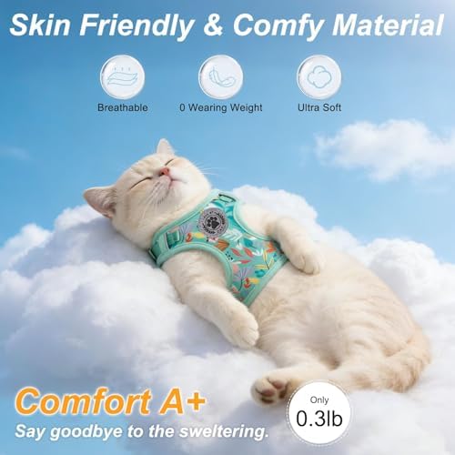 BEAUTYZOO Cat Harness and Leash Set, Escape Proof and Adjustable - Image 3
