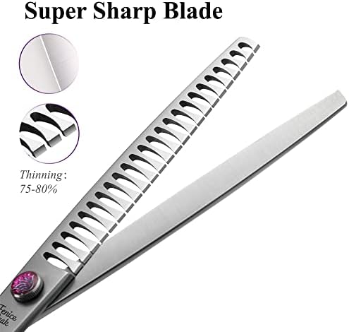 8'' Chunker Dog Grooming Scissors - Image 4