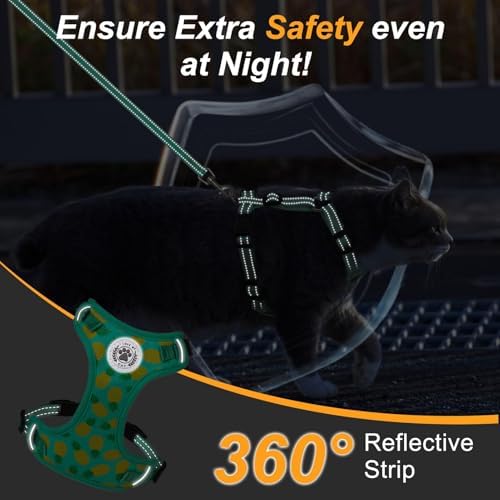 BEAUTYZOO Cat Harness and Leash Set, Escape Proof and Adjustable - Image 5