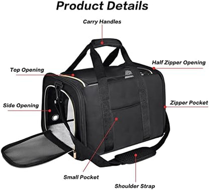 Petmolico Cat Carrier Soft-Sided Airline Approved - Image 4