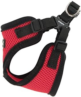 Puppia PARA-HC1533-RD-M Red Soft Harness C Pet-Vest-Harnesses - Image 2