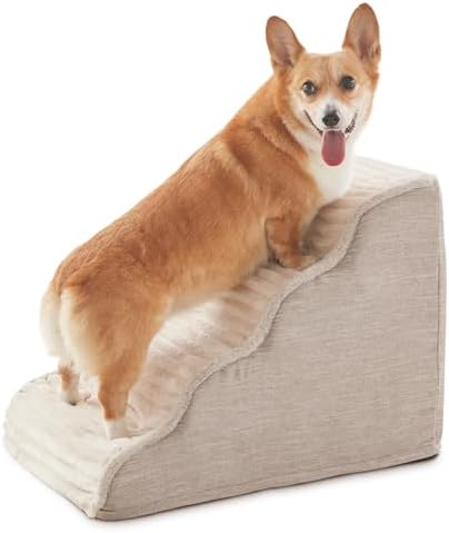 Laojin Balhen Dog Stairs for Small Dogs and Cats 18" H, High Density Support by LaojinBalhen