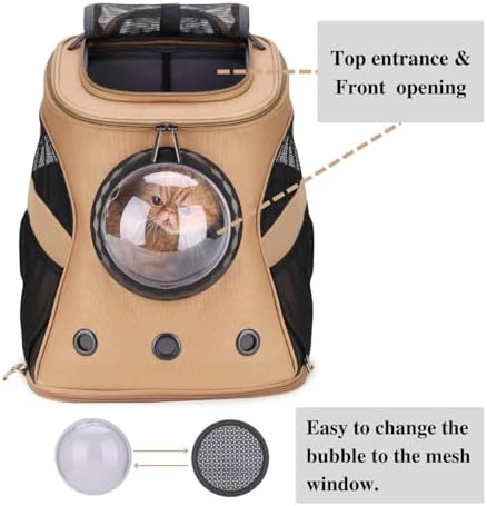 LOLLIMEOW Large Pet Carrier Backpack, Bubble Backpack Carrier - Image 3