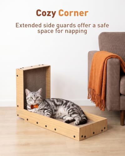 26.8" Cat Scratcher, L-Shaped Scratch Pad - Image 5