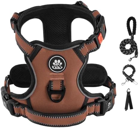 IVY&LANE No Pull Dog Harness for Medium Dogs, Reflective Dog Vest Harness by IVYLANE