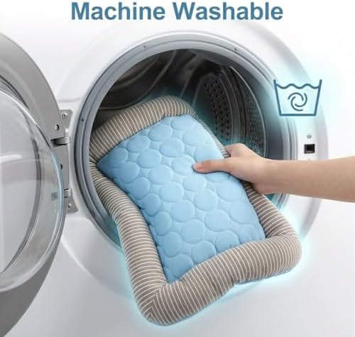 Dog Cooling Mat for Summer, Self Cooling Ice Silk Pet Bed Mat for Crate - Image 5