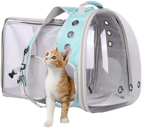 Square Back Extension Pet Backpack Carrier by halinfer