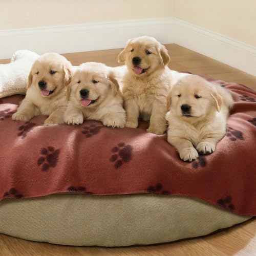 LINENLUX Fleece Dog Blankets 6-Pack, Soft Stretchy - Image 5