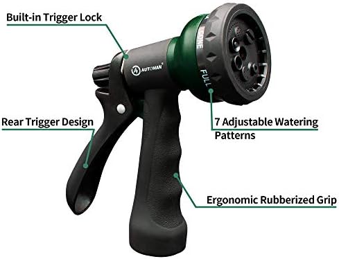 AUTOMAN Garden Hose Nozzle, Water Hose Sprayer Nozzle - Image 2