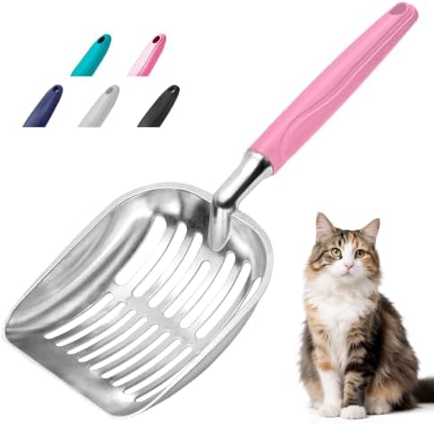 Cat Litter Scoop, Metal Cat Scooper, Plastic Handle Scoop, Sifting Shovel by Showvigorismorethanjustabranditsalifestyle