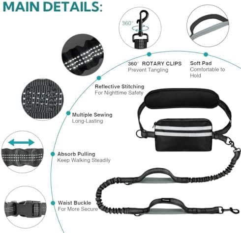 Hands Free Dog Leash for Two Dogs Walking - Image 4