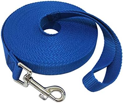 Nylon Training Dog Leash for Small Medium Large Dogs, 15ft 20ft 30ft 50ft Long by FancyCorgi