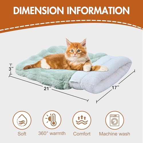 3 in 1 Semi-Enclosed Self Warming Burrow Cat Bed Sleeping Cave - Image 5