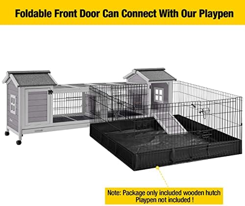 Aivituvin Rabbit Hutch Bunny Cage - Image 4