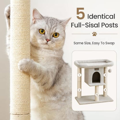 Cat Tree Tower Scratching Post for Indoor Large Adult Cats - Image 3
