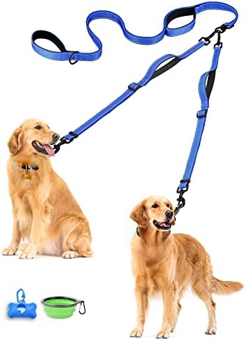 PetBonus Double Dog Leash, No Tangle Dual Leash, Reflective Walking Training by Petbonus