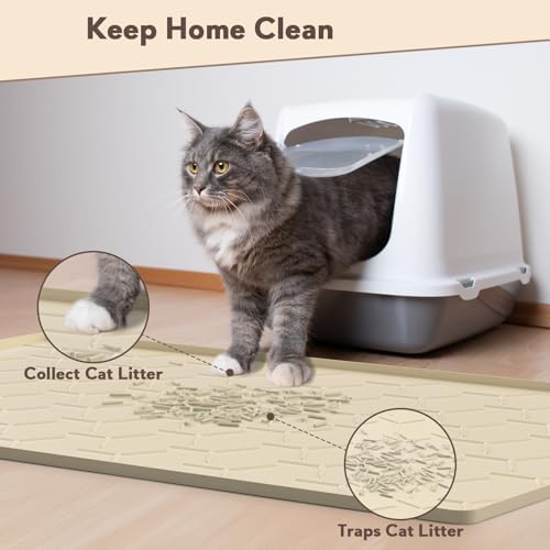 Garoopion Silicone Cat Litter Mat 34×22 inch - Image 2