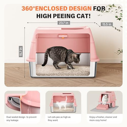 XL Stainless Steel Litter Box - Image 4