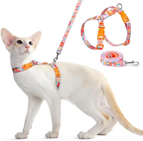 Dooradar Cat Harness and Leash Set, Adjustable Pet Straps by Dooradar
