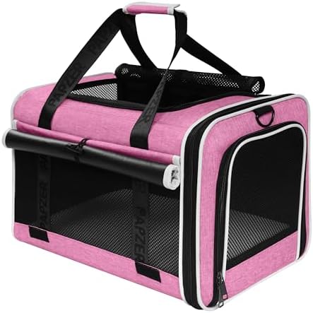 Cat Carrier for Travel, Soft-Sided, Top Loading, Privacy Curtain, to 20 lbs by Comfortforyourpets