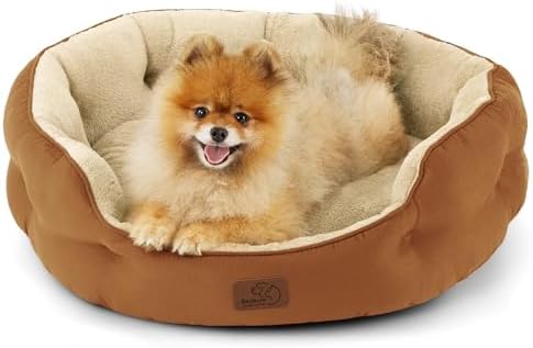 Bedsure Small Dog Bed Washable, Round Cat Beds by BEDSURE