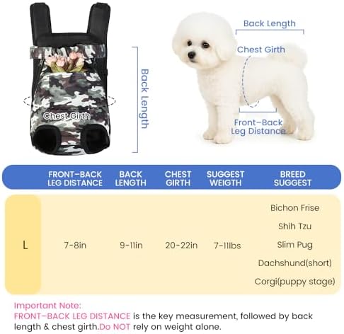 Mosago Dog Backpack Carrier, Front Chest Carrier - Image 3