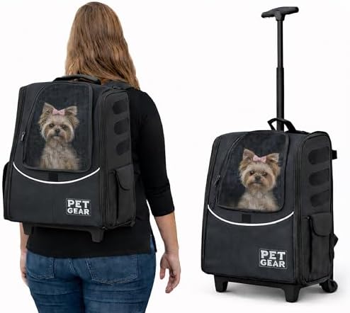 Pet Gear I-GO2 Roller Backpack, Medium Escort, Dark Charcoal by PetGear