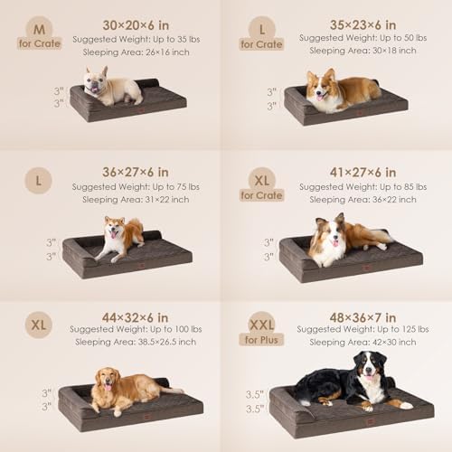 EHEYCIGA Large Dog Bed Memory Foam - Image 2