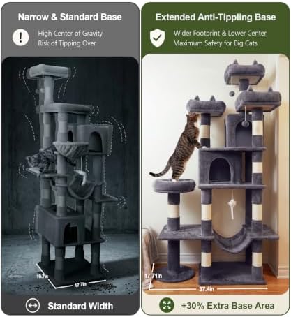 Cat Tower, 71 Inch Heavy Duty Cat Tree - Image 2