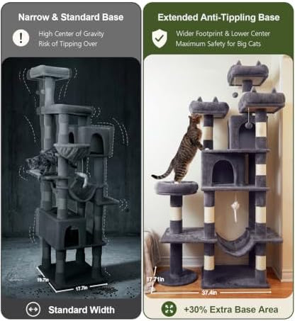 Cat Tower, 71 Inch Heavy Duty Cat Tree - Image 2