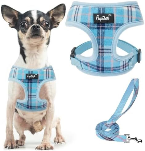 PUPTECK Small Dog Harness and Leash Set No Pull by PUPTECK