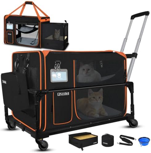 Petskd Side Expandable Extra Large Cat Carrier by Petskd