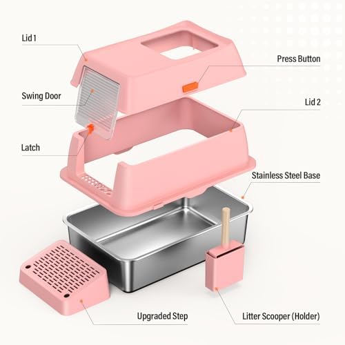 XL Stainless Steel Litter Box - Image 2