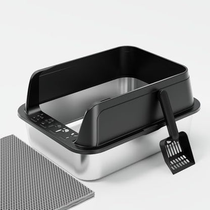 Premium Stainless Steel Cat Litter Box by FYLICA